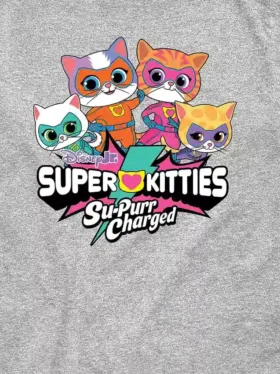 Dětské tričko s krátkými rukávy a potiskem „Super Kitties“