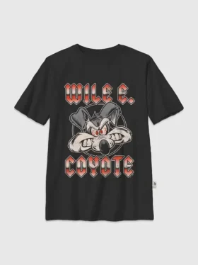 Dětské tričko s metalickým potiskem Wile E. z Looney Tunes