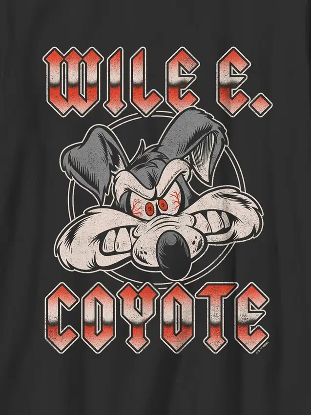 Dětské tričko s metalickým potiskem Wile E. z Looney Tunes