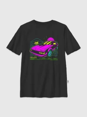 Dětské tričko s neonovým potiskem Toyota Supra