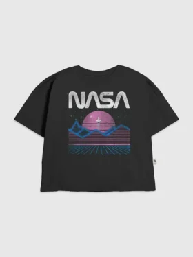 Dětské tričko s pastelovým vesmírným potiskem NASA