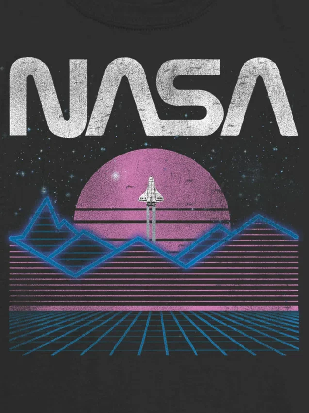 Dětské tričko s pastelovým vesmírným potiskem NASA