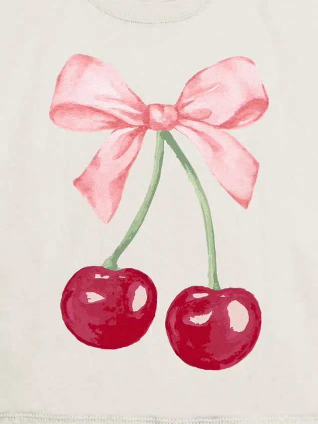 Dětské tričko s potiskem Cherry Bow