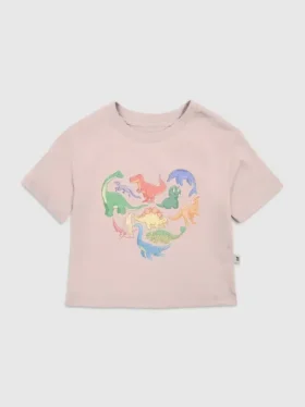 Dětské tričko s potiskem Dino Hearts
