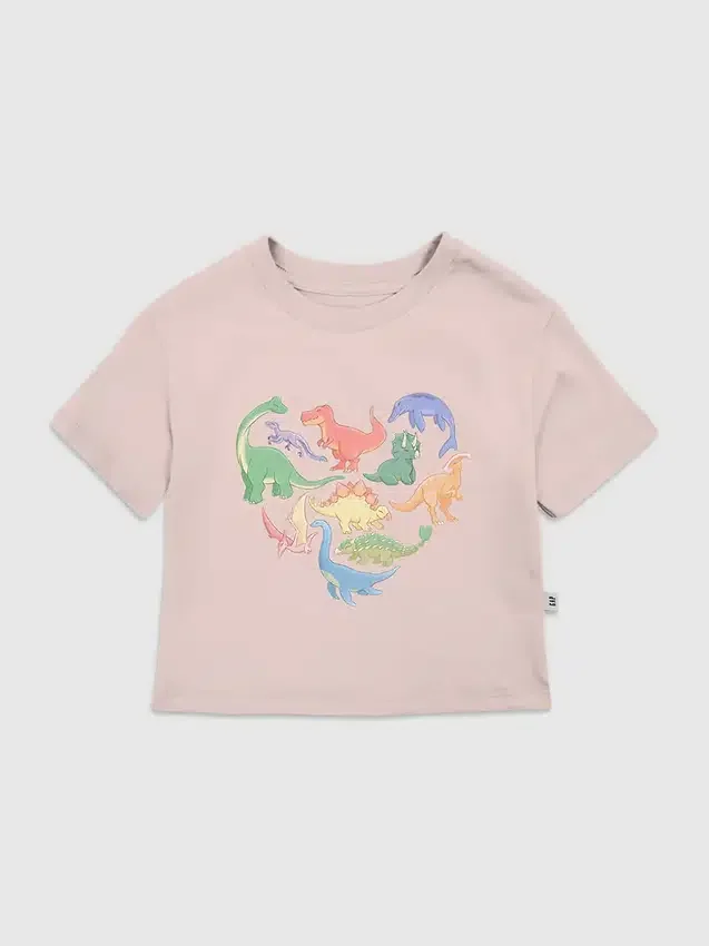 Dětské tričko s potiskem Dino Hearts