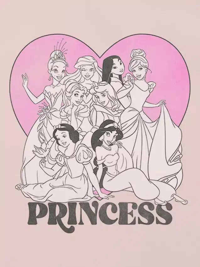 Dětské tričko s potiskem Disney Princess Heart