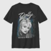 Dětské tričko s potiskem Dolly Parton Guitar Portrait v oversized střihu