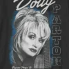 Dětské tričko s potiskem Dolly Parton Guitar Portrait v oversized střihu