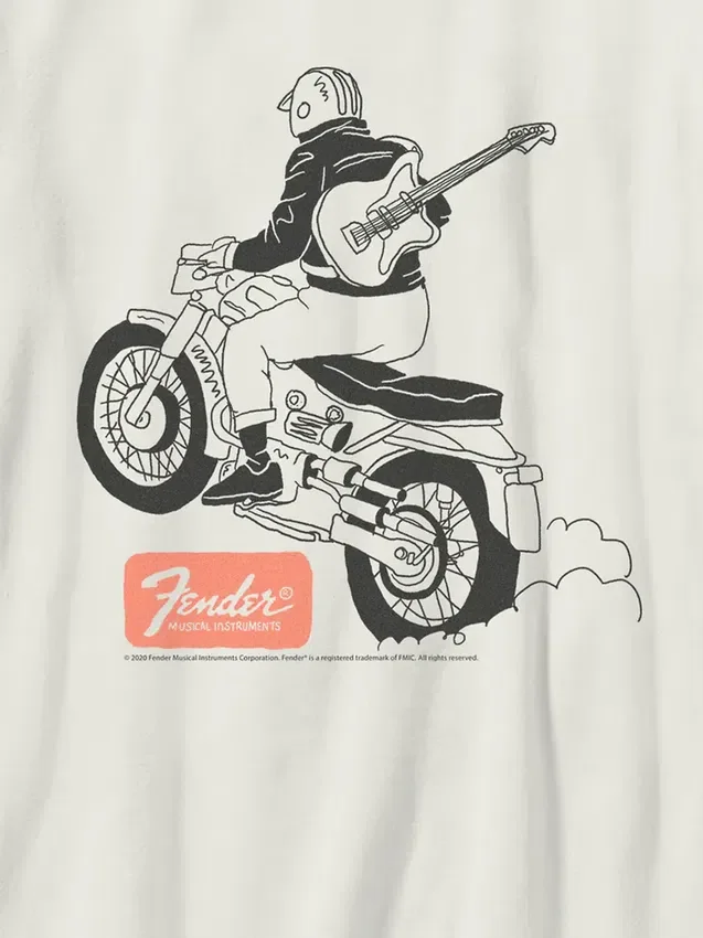 Dětské tričko s potiskem Fender Moto