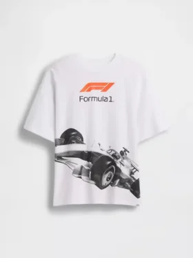 Dětské tričko s potiskem Formule 1 v oversized střihu