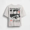 Dětské tričko s potiskem Formule 1 v oversized střihu