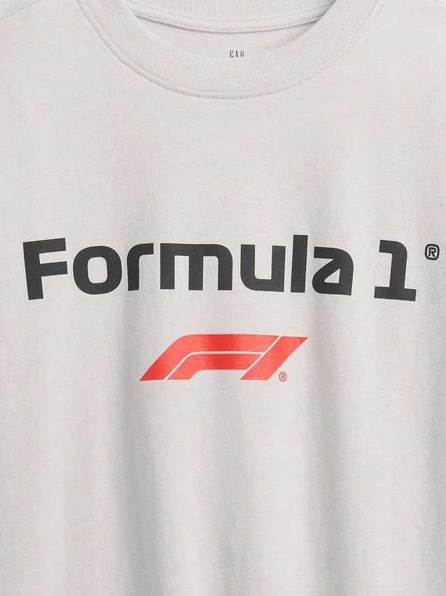 Dětské tričko s potiskem Formule 1 v oversized střihu