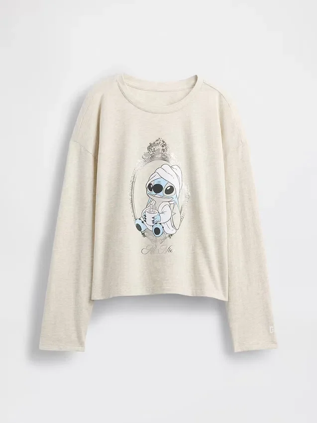 Dětské tričko s potiskem GAP × Disney v oversized střihu
