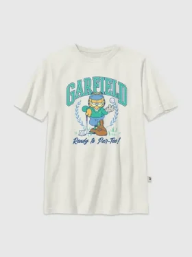 Dětské tričko s potiskem Garfield Golf