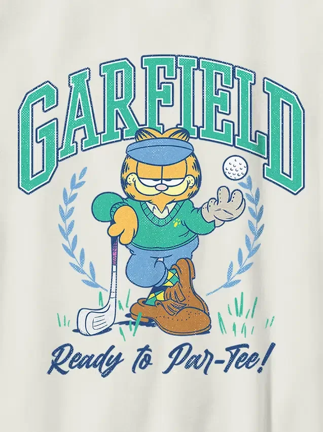 Dětské tričko s potiskem Garfield Golf