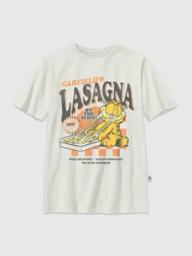 Dětské tričko s potiskem Garfield Lasagna