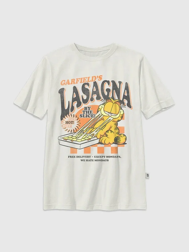 Dětské tričko s potiskem Garfield Lasagna
