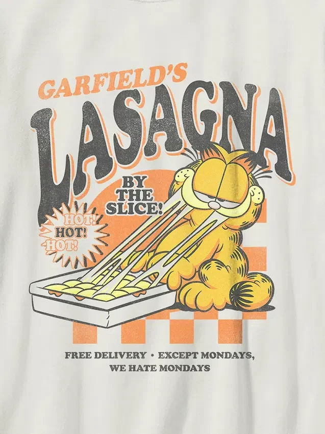 Dětské tričko s potiskem Garfield Lasagna