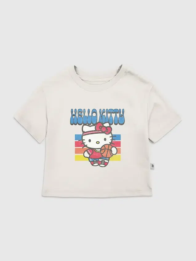 Dětské tričko s potiskem Hello Kitty a basketbalovým motivem