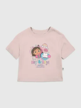 Dětské tričko s potiskem „Hey Gabby“ z řady Gabbys Dollhouse