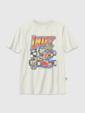 Dětské tričko s potiskem „Indy 500 Swoosh“