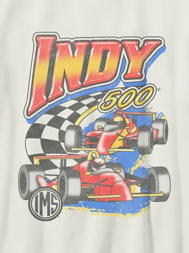 Dětské tričko s potiskem „Indy 500 Swoosh“