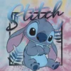 Dětské tričko s potiskem Lilo a Stitch v tie-dye stylu