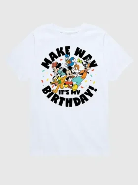Dětské tričko s potiskem „Make Way, It’s My Birthday“ od Disney