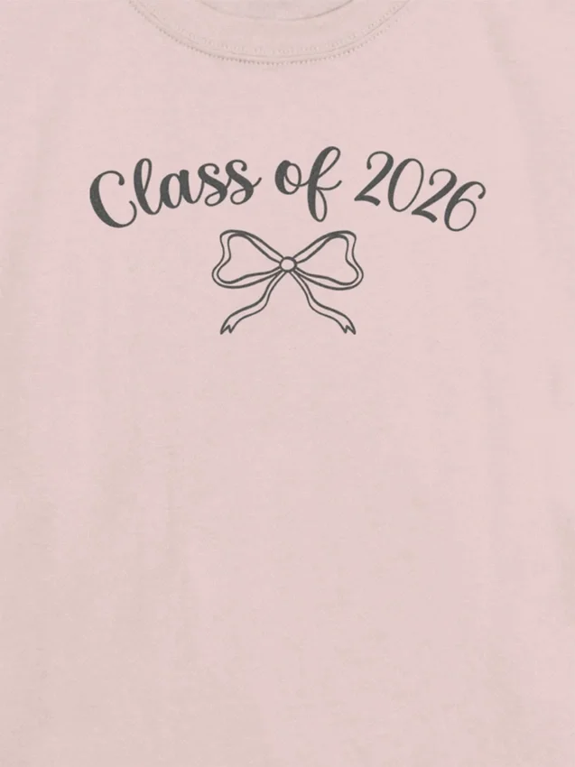 Dětské tričko s potiskem mašle „Class of 2026“