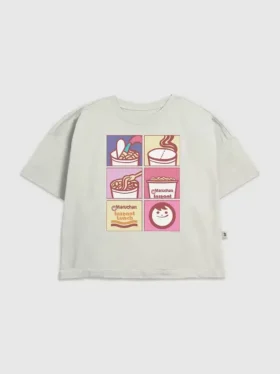 Dětské tričko s potiskem Maruchan Noodle Grid