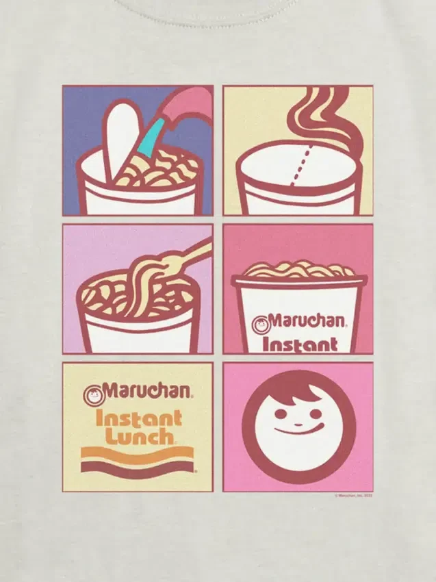Dětské tričko s potiskem Maruchan Noodle Grid