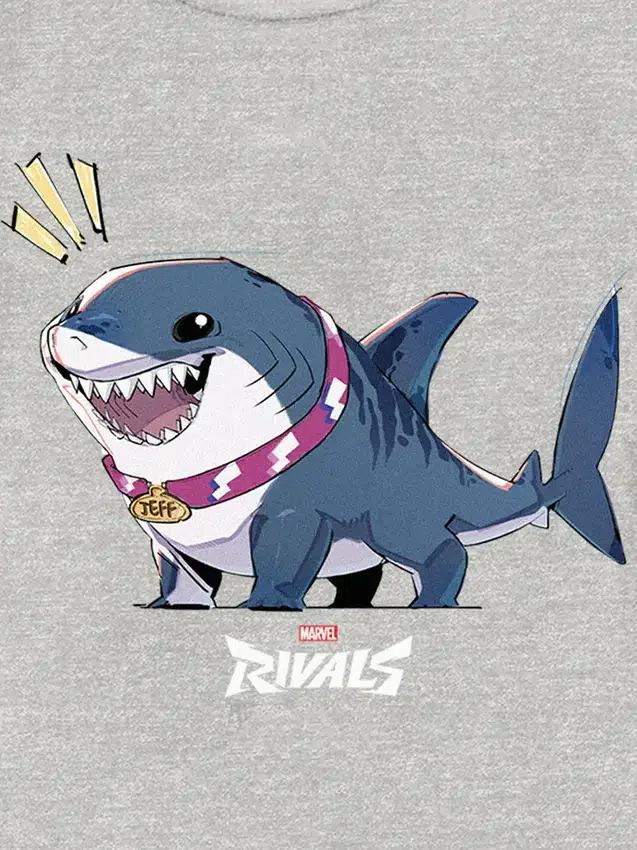Dětské tričko s potiskem „Marvel Rivals Jeff the Shark“