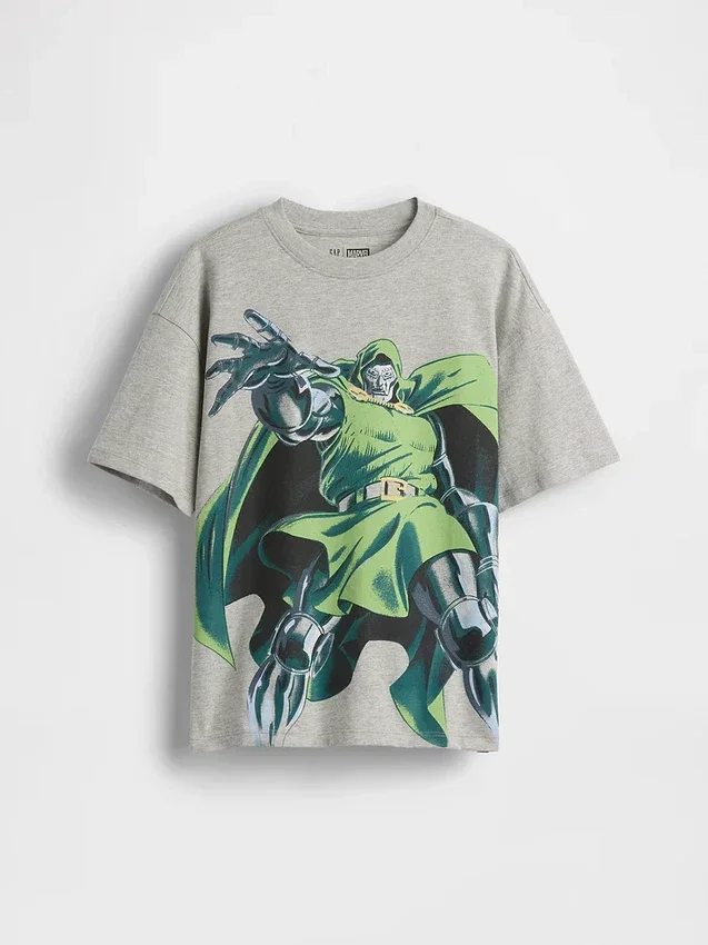 Dětské tričko s potiskem Marvel v volném střihu