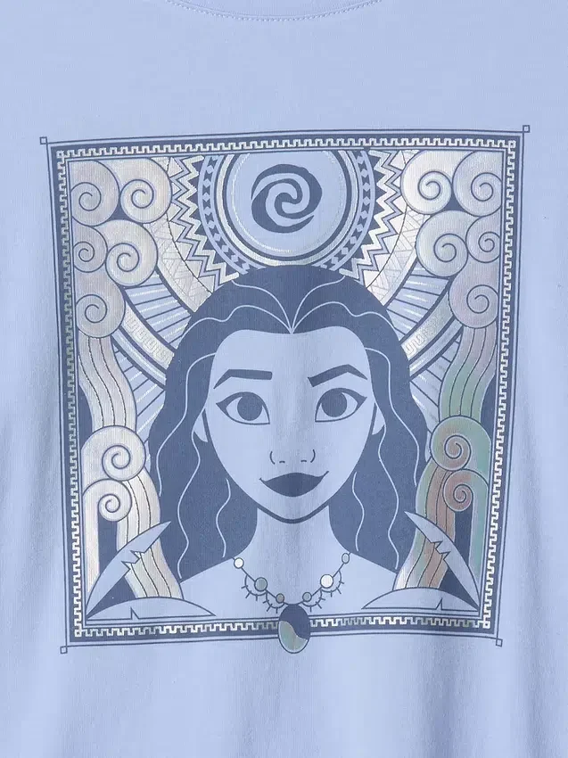 Dětské tričko s potiskem Moana z kolekce GAP × Disney
