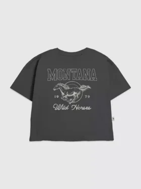 Dětské tričko s potiskem „Montana Wild Horse“