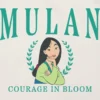 Dětské tričko s potiskem Mulan v univerzitním stylu