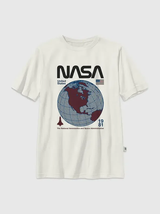 Dětské tričko s potiskem NASA Retro Globe