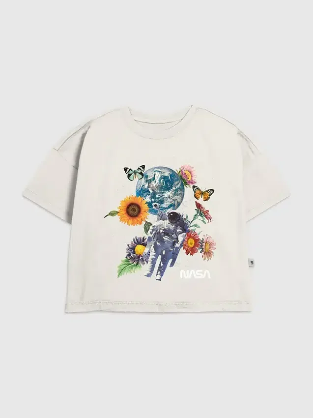 Dětské tričko s potiskem NASA Space Floral