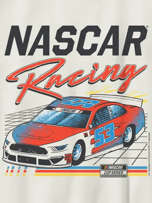 Dětské tričko s potiskem Nascar Retro Racer