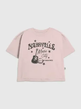 Dětské tričko s potiskem „Nashville Music City“