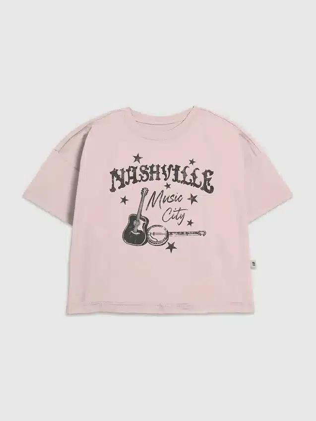 Dětské tričko s potiskem „Nashville Music City“