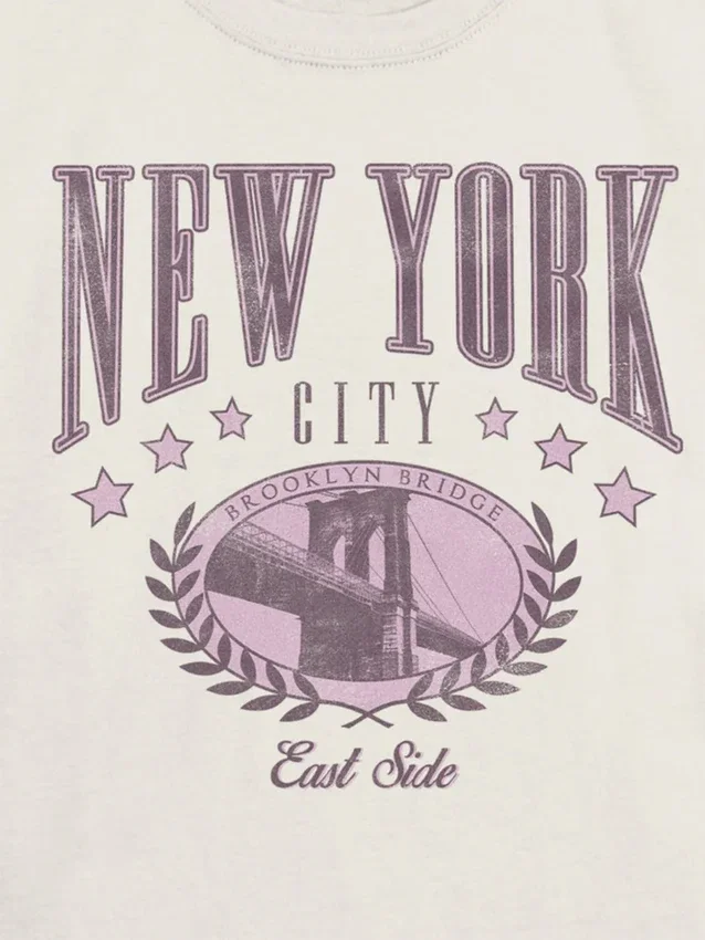 Dětské tričko s potiskem New York College