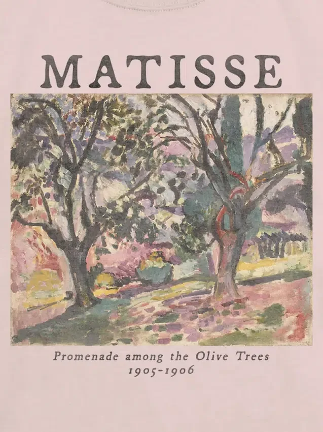 Dětské tričko s potiskem olivových stromů od Matisse