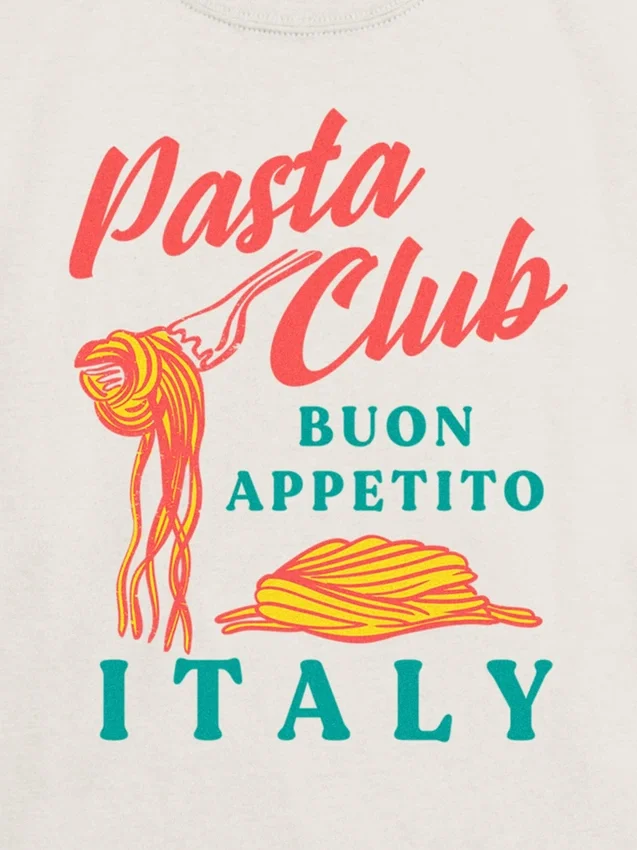 Dětské tričko s potiskem Pasta Club