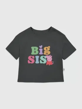 Dětské tričko s potiskem Peppa Pig „Big Sis“