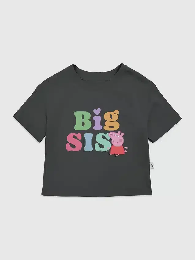 Dětské tričko s potiskem Peppa Pig „Big Sis“