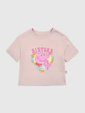 Dětské tričko s potiskem Peppa Pig Sisters