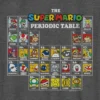 Dětské tričko s potiskem periodické tabulky Nintendo