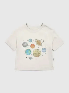 Dětské tričko s potiskem „Planets Jumble“