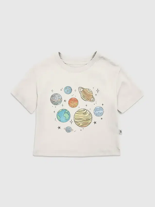 Dětské tričko s potiskem „Planets Jumble“